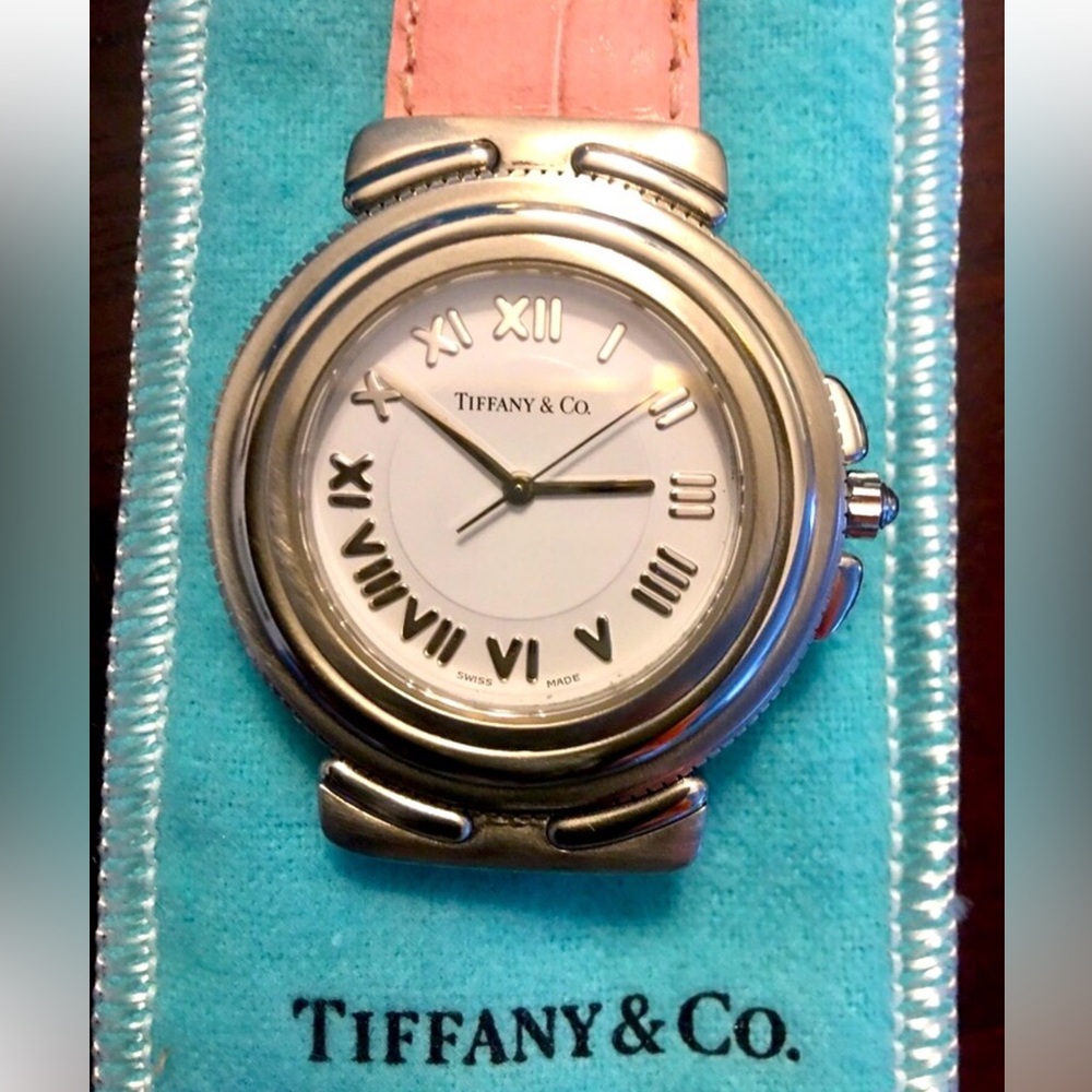 Tiffany & Co. Silver and Pink Women's Watch